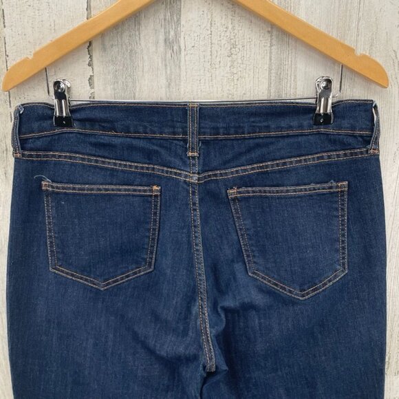 Old‎ Navy The Flirt Bootcut Jeans Womens 10 Long Blue Dark Wash Cotton Blend - Picture 5 of 8
